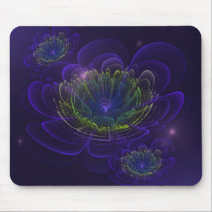 Blue Violet Corolla Flower Mouse Mat