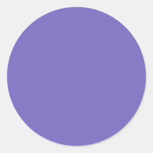 Blue-violet (Crayola) (solid colour)  Classic Round Sticker