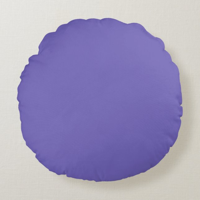Blue-violet (Crayola)(solid colour)  Round Cushion (Front)