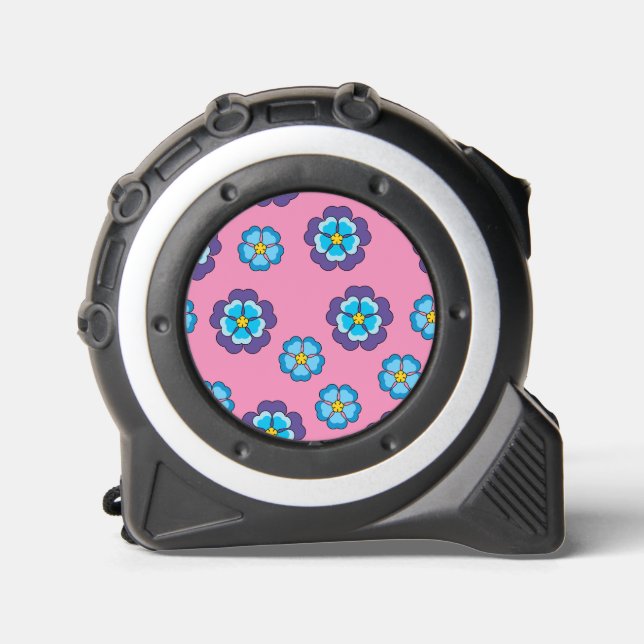 Blue Violet Pink Floral Pattern 1 (Front)