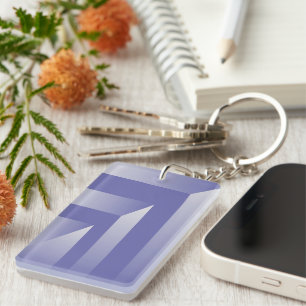 Blue violet shades key ring
