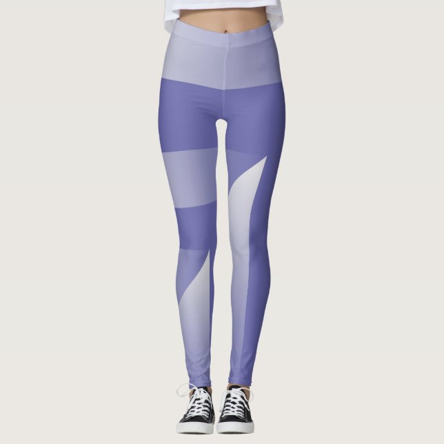 Blue violet shades leggings (Front)