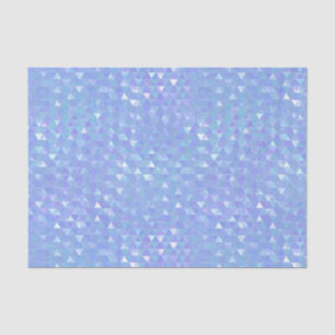 Blue Violet Trendy Triangles Geometric Party Tissue Paper