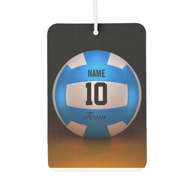 Blue Volleyball Car Air Freshener (Front)