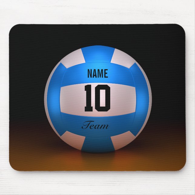 Blue Volleyball Mouse Mat (Front)
