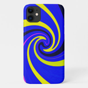 Blue vortex iPhone 11 case