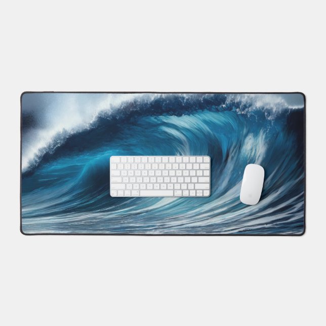 Blue Vortex Desk Mat (Keyboard & Mouse)