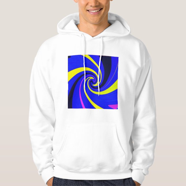 Blue vortex hoodie (Front)