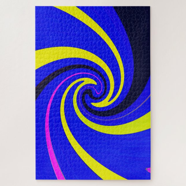 Blue vortex jigsaw puzzle (Vertical)