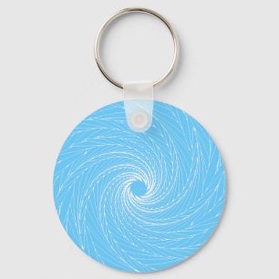 Blue Vortex Key Ring