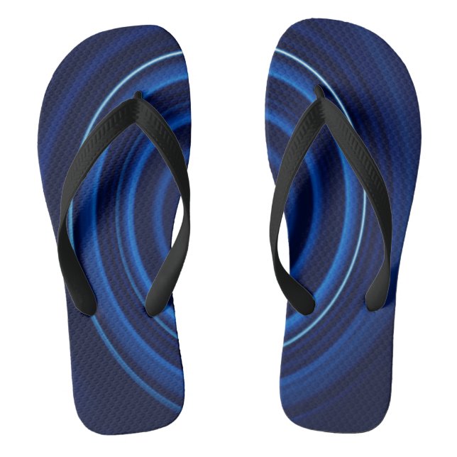 Blue Vortex Men's Flip Flop (Footbed)