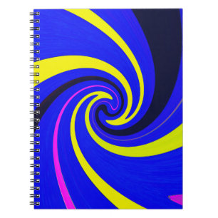 Blue vortex notebook