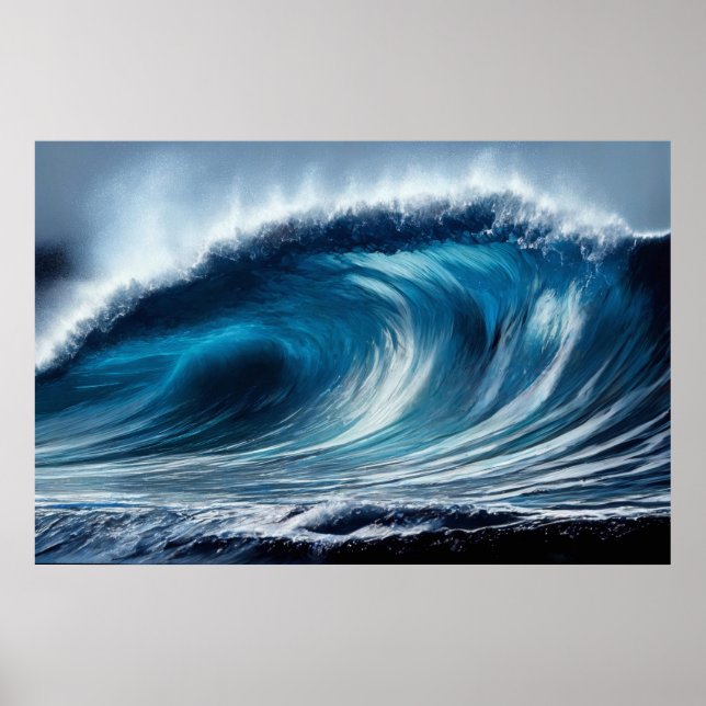Blue Vortex Poster (Front)