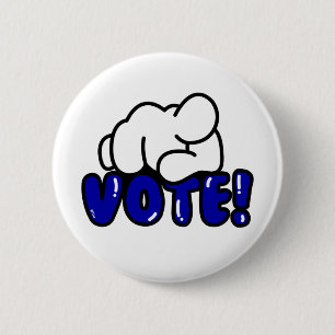 Blue VOTE Button
