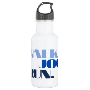 BLUE WALK JOG RUN (font CHUNKY) 532 Ml Water Bottle