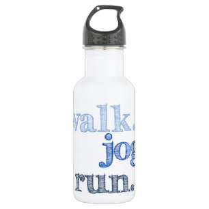 BLUE WALK JOG RUN (font SHADED) 532 Ml Water Bottle