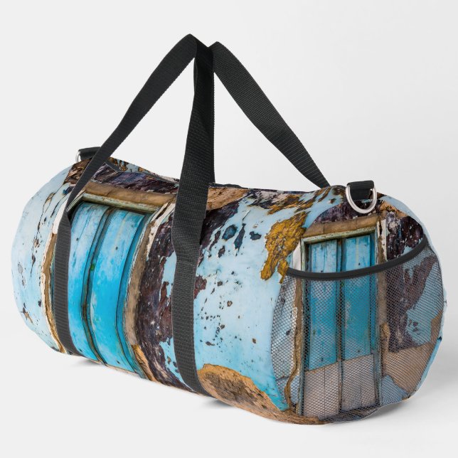 Blue wall and door duffle bag (Right Corner)
