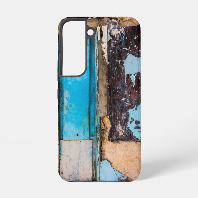 Blue wall and door samsung galaxy s22 case (Back)