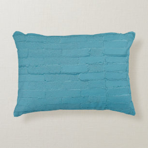 BLUE WALL BRICKS DECORATIVE CUSHION