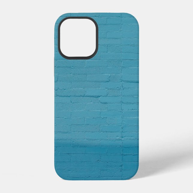 BLUE WALL BRICKS iPhone CASE (Back)