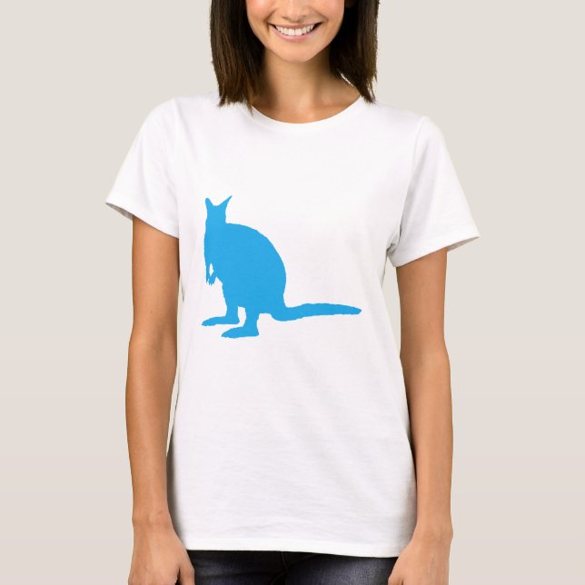 Blue Wallaby. T-Shirt (Front)