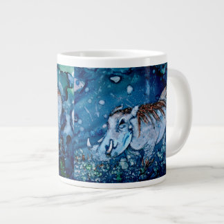 Blue Warthog Large Coffee Mug