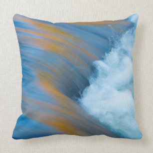 Blue water abstract, Canada Cushion