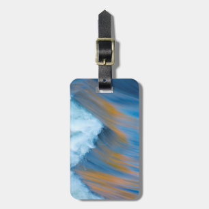 Blue water abstract, Canada Luggage Tag