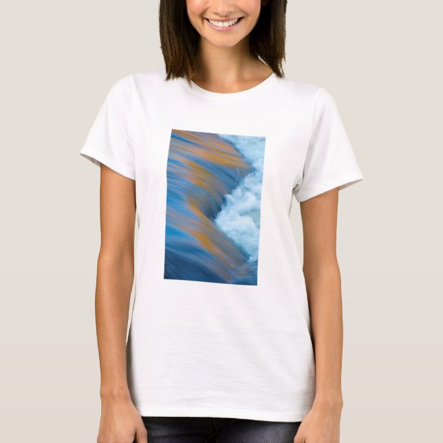 Blue water abstract, Canada T-Shirt (Front)
