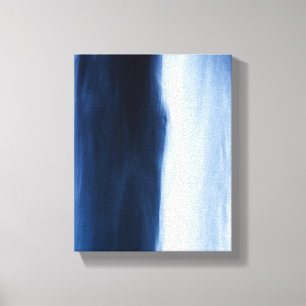 Blue Water Abstract Canvas Print