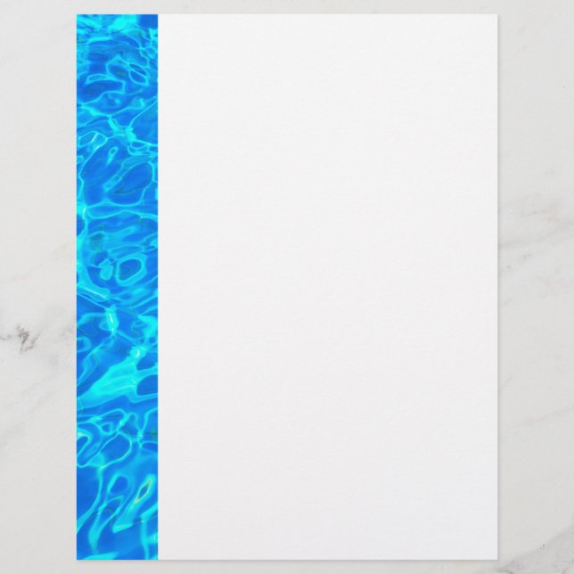 blue water background Letterhead (Front)