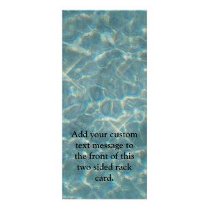 Blue Water Background Rack Card