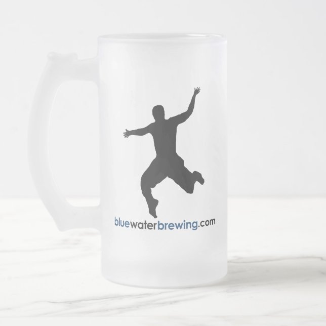 Blue Water Brewing Glazed Mug (Left)
