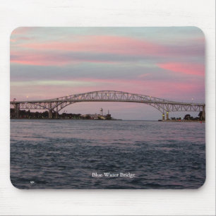 Blue Water Bridge mouse pad