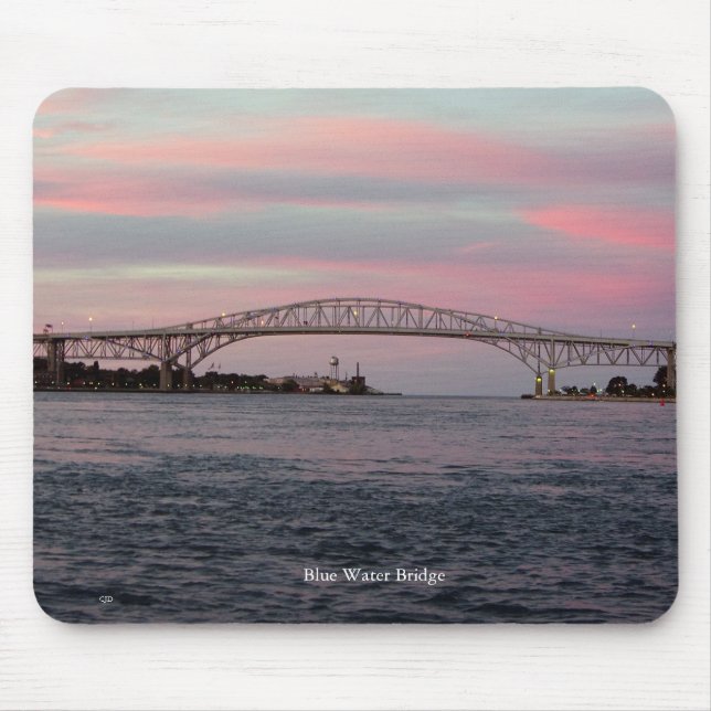 Blue Water Bridge mouse pad (Front)