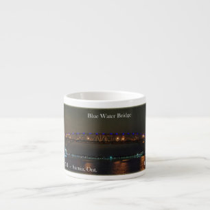 Blue Water Bridge night espresso mug