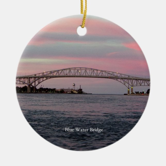 Blue Water Bridge ornament (Front)