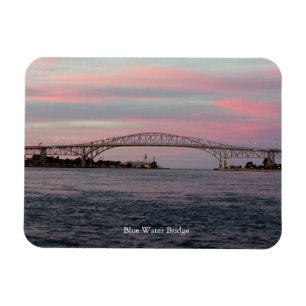 Blue Water Bridge rectanlge magnet