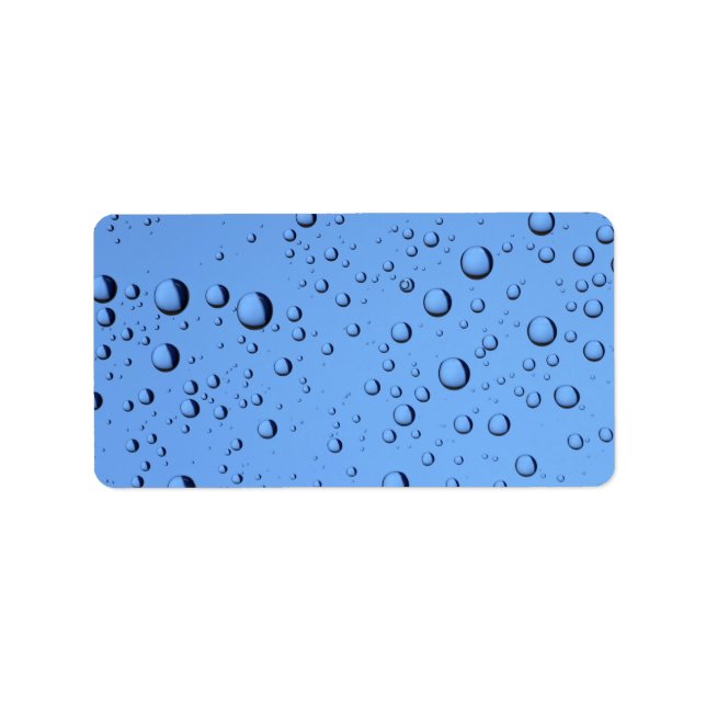 Blue Water Bubbles Label (Front)