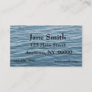 Blue Water Business Card