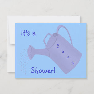 Blue Water Can Custom Baby Shower Invitations