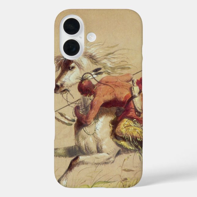 Blue Water Creek Battle By Alfred Jacob Miller Case-Mate iPhone Case (Back)