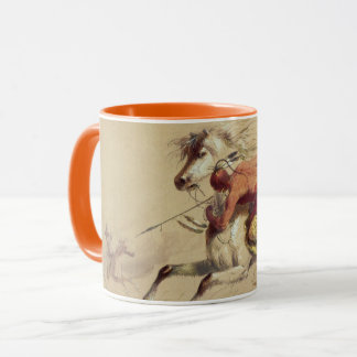 Blue Water Creek Battle By Alfred Jacob Miller Mug