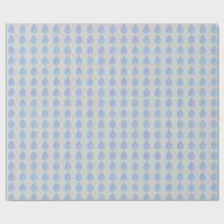 Blue Water Drop Seamless Pattern Wrapping Paper