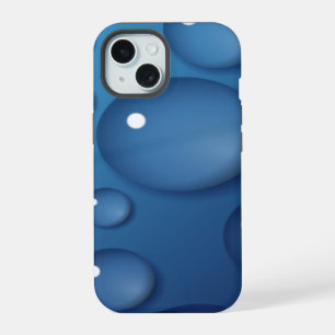 Blue Water Drop Texture iPhone 15 Case