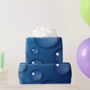Blue Water Drop Texture Wrapping Paper