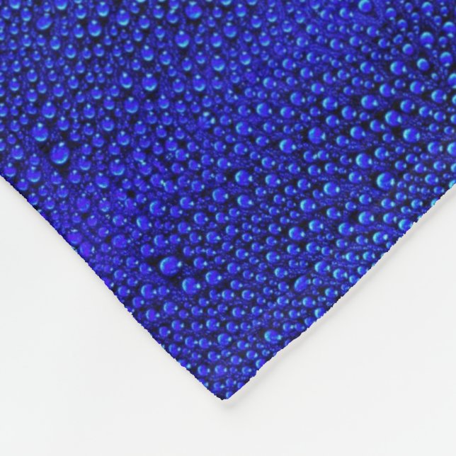 Blue Water Drops Pattern Blanket (Corner)