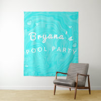 Blue Water Drops Summer Swim Pool Birthday Party