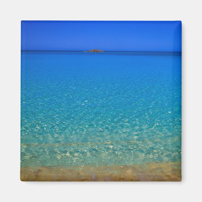 Blue water, Exuma Islands, Bahamas. Magnet (Front)