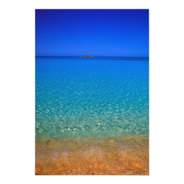 Blue water, Exuma Islands, Bahamas. Photo Print (Front)